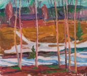 Maisema Laajalahdesta, öljy, 1951, Äänekosken taidemuseo