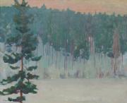 Kevättalvella, öljy, 1975, yksityiskokoelma