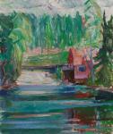 Mämmen mylly, öljy, 1950-luku, yksityiskokoelma