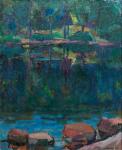 Sunnuntaiaamu, öljy, 1950, yksityiskokoelma