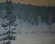 Talvimaisema, öljy, 1967, yksityiskokoelma